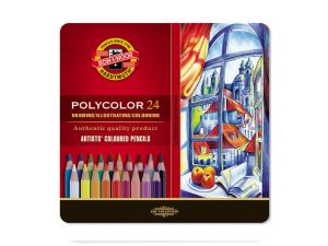 KREDKI POLYCOLOR 3824 24 KOLORY METAL