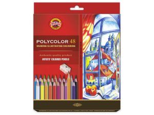 KREDKI POLYCOLOR 3836 48 KOLORÓW  KOH-I-NOOR