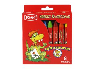 KREDKI ŚWIECOWE JUMBO 8 KOLORÓW TO-588
