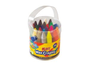 KREDKI ŚWIECOWE MAXI 24 KOLORY W WIADERKU COLORINO