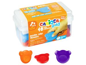 KREDKI ŚWIECOWE MISIAKI BABY OD 1 ROKU CARIOCA 48 SZT