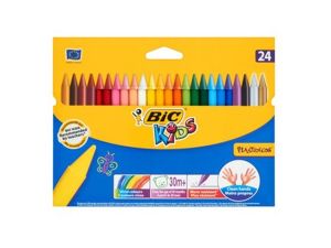 KREDKI ŚWIECOWE PLASTIDECOR 24 KOLORY BIC
