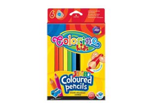 KREDKI TRÓJKĄNE JUMBO COLORINO 6 KOLORÓW 