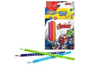 KREDKI TRÓJKĄTNE 12 SZT. + TEMP. AVENGERS COLORINO
