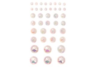 KRYSZTAŁKI SAMOPRZYLEPNE 40SZT OPALESCENT CREAM