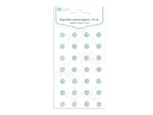 KRYSZTAŁKI SAMOPRZYLEPNE 8MM 28SZT MINT