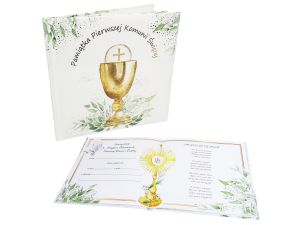 KSIĄŻECZKA KWD PAMIĄTKA KOMUNIJNA EUCHARYSTIA HENR