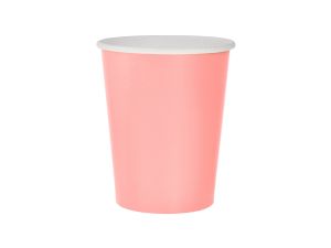 KUBECZKI PAPIEROWE JEDNOKOL J.RÓŻ 270ML 14SZT