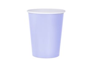 KUBECZKI PAPIEROWE JEDNOKOL LAWENDOWE 270ML 14SZT