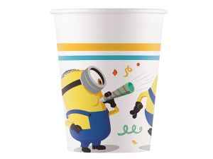 KUBECZKI PAPIEROWE MINIONS RISE 200ML 8SZT GODAN
