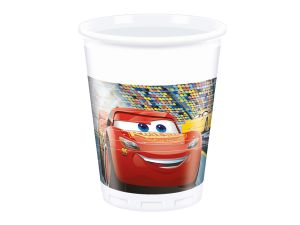KUBECZKI PLASTIKOWE CARS 3 200ML 8SZT GODAN