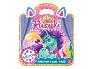 KUCYKI. MALOWANKA Z NAKLEJKAMI  ŚWIAT MODY AKSJOMA