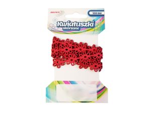 ŁAŃCUSZEK KWIATKI 1M KSL1 CZERWONY BREWIS