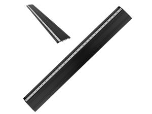 LINIJKA ALUMINIOWA D.RECT 30CM CZARNA 110261