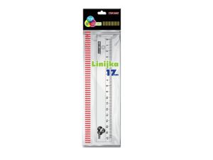 LINIJKA PRZEŹROCZYSTA 17CM TOP2000