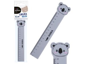 LINIJKA Z FIGURKĄ 15CM KIDEA D