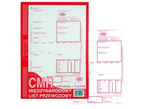 LIST PRZEWOZOWY CMR A4 (ORGI+4 KOPIE) 800-2