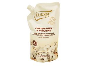 LUKSJA MYDŁO W PLYNIE 400ML COTTON ZAPAS
