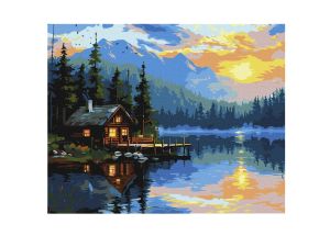 MALOWANIE PO NR IDEYKA 40X50CM PRZYTUL. NAD JEZIOR