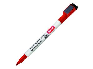 MARKER DO BIAŁYCH TABLIC Z MAGNESEM CZERWONY TOMA