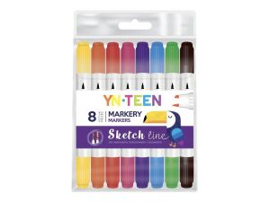 MARKER DWUSTRONNY SKETCH LINE 8 KOL INTERDRUK