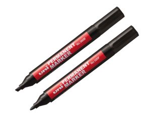 MARKER PERMANENTNY UNI 380 B ŚCIĘTY CZARNY