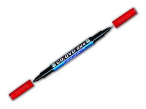 MARKER PICCOLO DUO CD/DVD CZERWONE M830 GRANIT