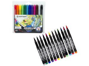 MARKERY AKWARELOWE CENTROPEN AQUARELLE 8683 12SZT