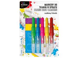 MARKERY DO TKANIN W SPRAYU Z SZABL ZWIERZAKI 5SZT