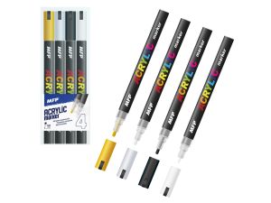 MARKERY PISAKI AKRYLOWE 4MM 4 SZTUKI MFP