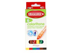 MAZAKI COLORITO MAXI 4MM 6 KOLORÓW FIBRACOLOR