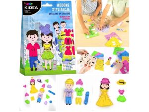 MODOWE STYLIZACJE NAKLEJKI 80 SZTUK KIDEA