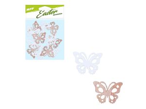 MOTYL DEKORACJA 3CM 12SZT NATURALNY MIX MFP