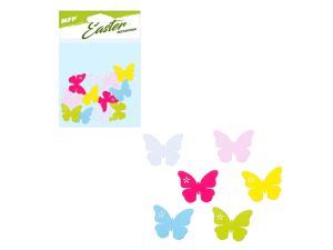 MOTYLE DEKORACJA 3CM 12SZT KOLOROWY MIX MFP