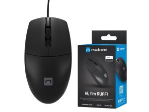 MYSZKA PRZEWODOWA NATEC RUFF 2 1000DPI CZARNA