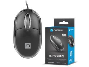 MYSZKA PRZEWODOWA NATEC VIREO 2 1000DPI CZARNA