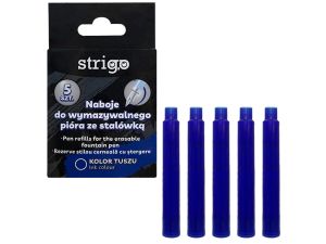 NABOJE DO PIÓRA WYMAZYWALNEGO NIEBIESKIE STRIGO
