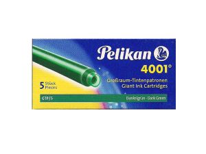 NABOJE PELIKAN GTP/5 CIEMNO ZIELONE  WKŁADY DO PIÓ