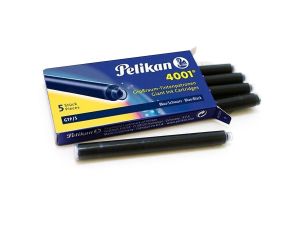 NABOJE PELIKAN GTP/5 NIEBIESKO-CZARNE WKŁADY
