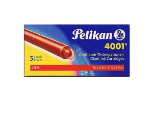 NABOJE PELIKAN GTP/5 RÓŻOWE WKŁADY DO PIÓR ATRAMEN