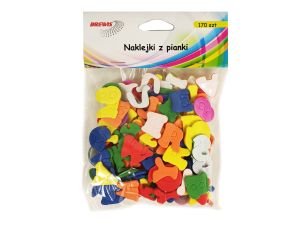 NAKLEJKI Z PIANKI PVC22 LITERY & CYFRY 