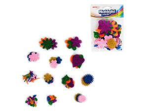 NAKLEJKI Z PIANKI PVC31 KWIATY BROKATOWE 