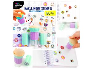 NAKLEJKOWY STEMPEL 150SZT KIDEA