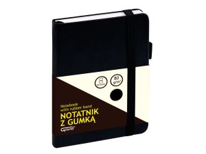 NOTATNIK GRAND Z GUMKĄ A6/80 KRATKA 80G MIX