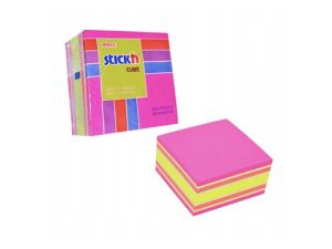 NOTES KOSTKA STICKN 76X76 RÓŻ/ŻÓŁTY 400 KARTEK 21536