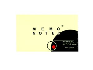 NOTES MEMO 125/75 ZÓŁTY NS125/75