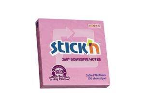 NOTES SAMOPRZYLEPNY 360 STICKN 76X76 RÓŻOWY 100szt