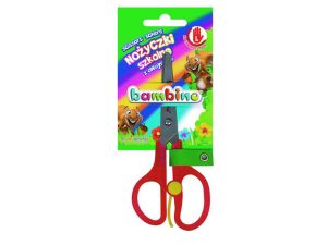NOŻYCZKI SZKOLNE BAMBINO MINI ZOO LEWORĘCZNE