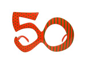 OKULARY 50 POMARAŃCZ PARTYDECO