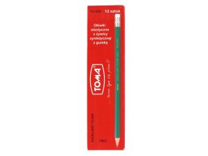 OŁÓWEK ELASTYCZNY EXCELLENT Z GUMKĄ TO-005 12SZTUK